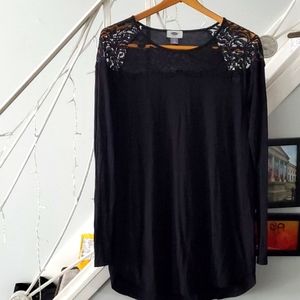 Black tunic top